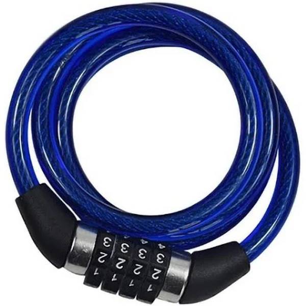 Cadeado Bicicleta Espiral Segredo Azul