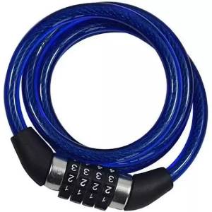Cadeado Bicicleta Espiral Segredo Azul