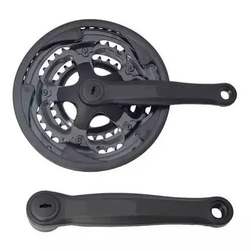 Coroa Tripla com Pé de Vela Alumínio Preto 24/34/42