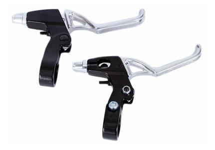 Manete Aluminio V Brake Preto Polido Logan