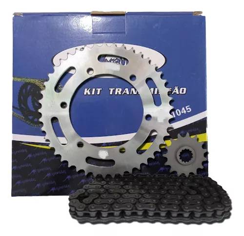 Kit Relação Biz 100 13 Aço 1045 14/34/428H Megaville