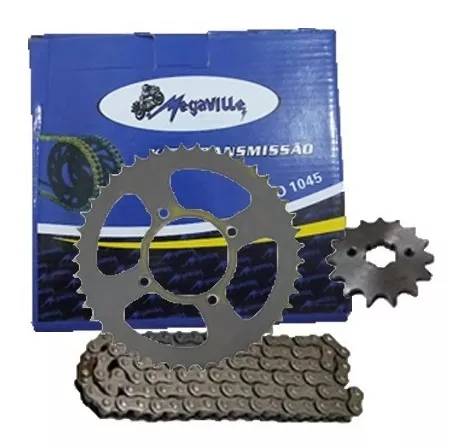 Kit Relação Ybr 125 14/45/428H Aço 1045 Megaville