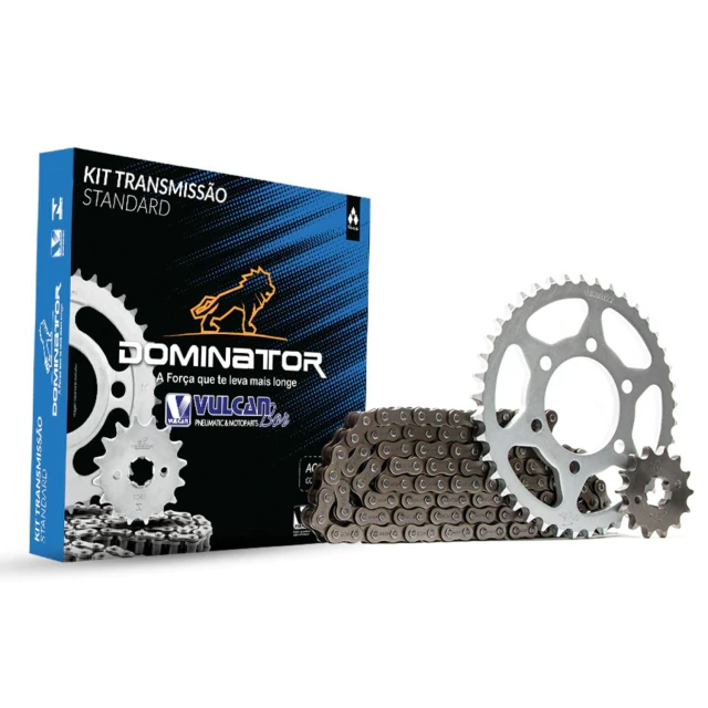 Kit Relação XTZ 150 Crosser 2014 em diante Aço 1045 Vulcanbor 10635