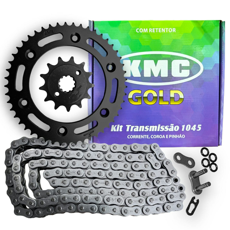 Kit Relação XRE 300 Ret Aço 1045 Kmc 80474